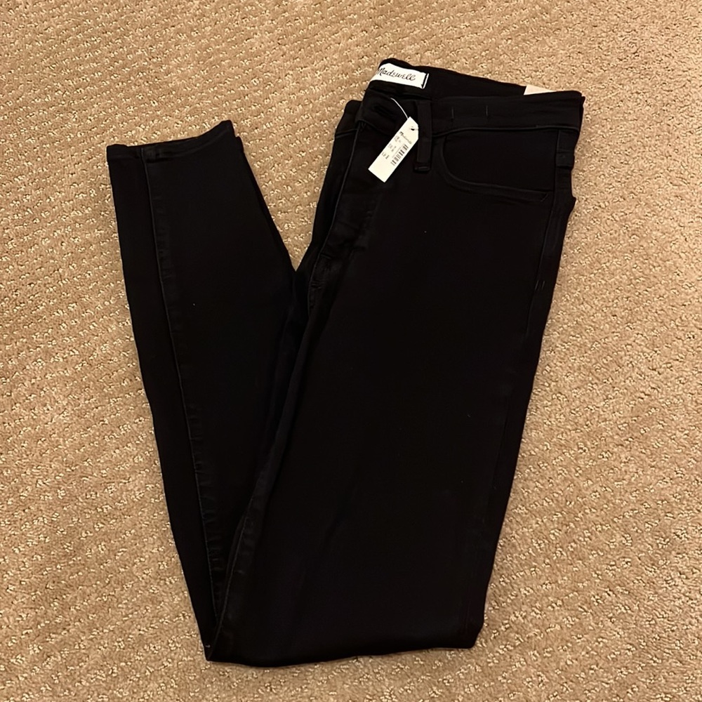 Black madewell skinny jeans